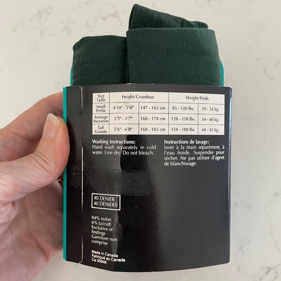 Hanes Her Way (Green) + Espirit (Blue) 2 Packs Colorful Fall Tights Sz S NIP - Picture 6 of 7